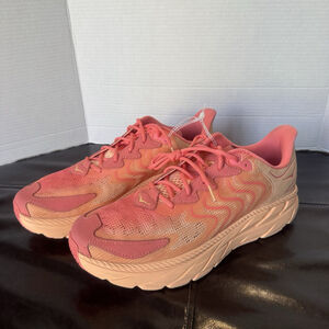 New Hoka One One Vibrant Bloom Clifton LS Running Sneakers Size:13 Men Orange